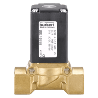 Burkert Servo-Assisted 2/2-Way Diaphragm Solenoid Valve, 0290